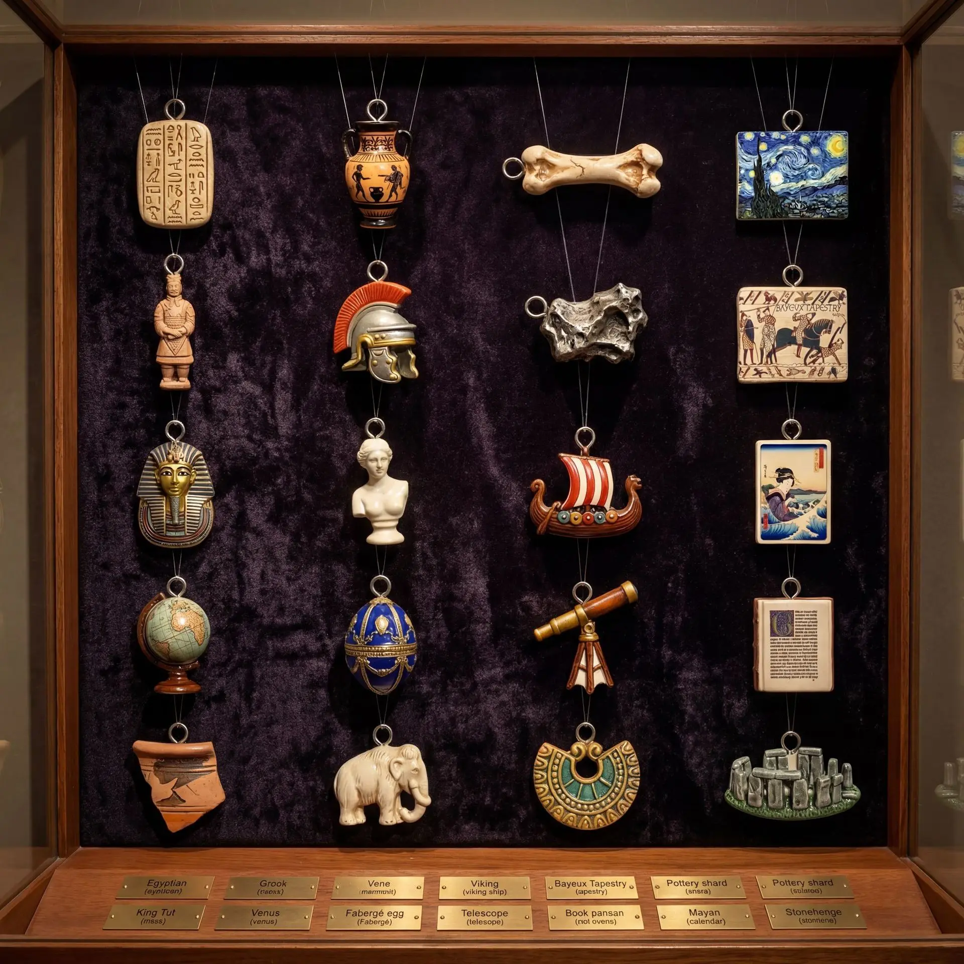 Jewelry Making History - Miniatur-Figuren im Stil der Weltgeschichte, antike