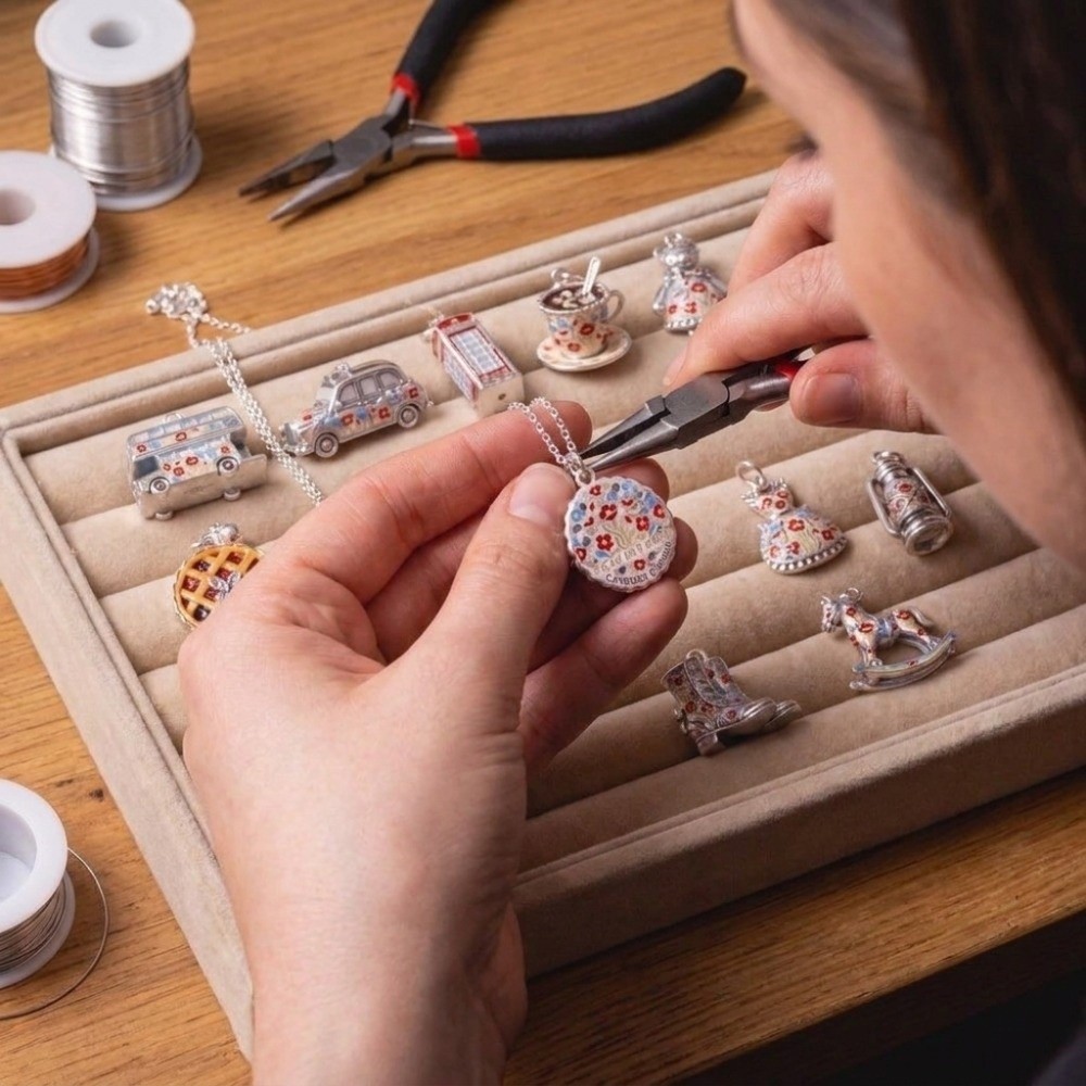 Cartoon-Anhänger aus Edelstahl – Jewelry Making London Bewertung und Preis