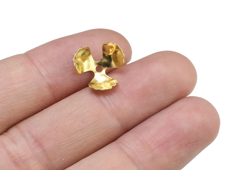 100 Stück Messing-Perlenkappen – Jewelry Making Gemstones Bewertung und Preis